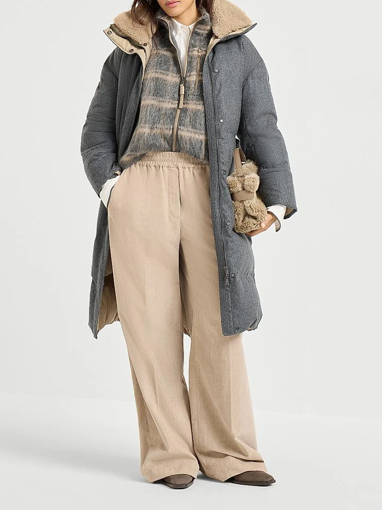 Brunello Cucinelli Comfort Cotton Narrow Wale Corduroy Loose Track Trousers 5