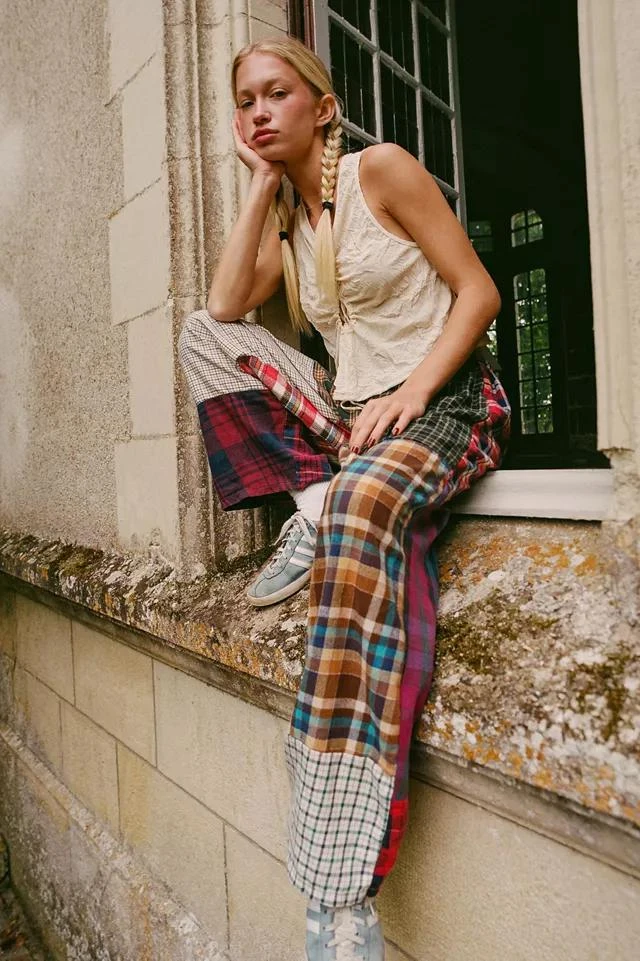 Urban Renewal Urban Renewal Remade Flannel Pieced Pant 1