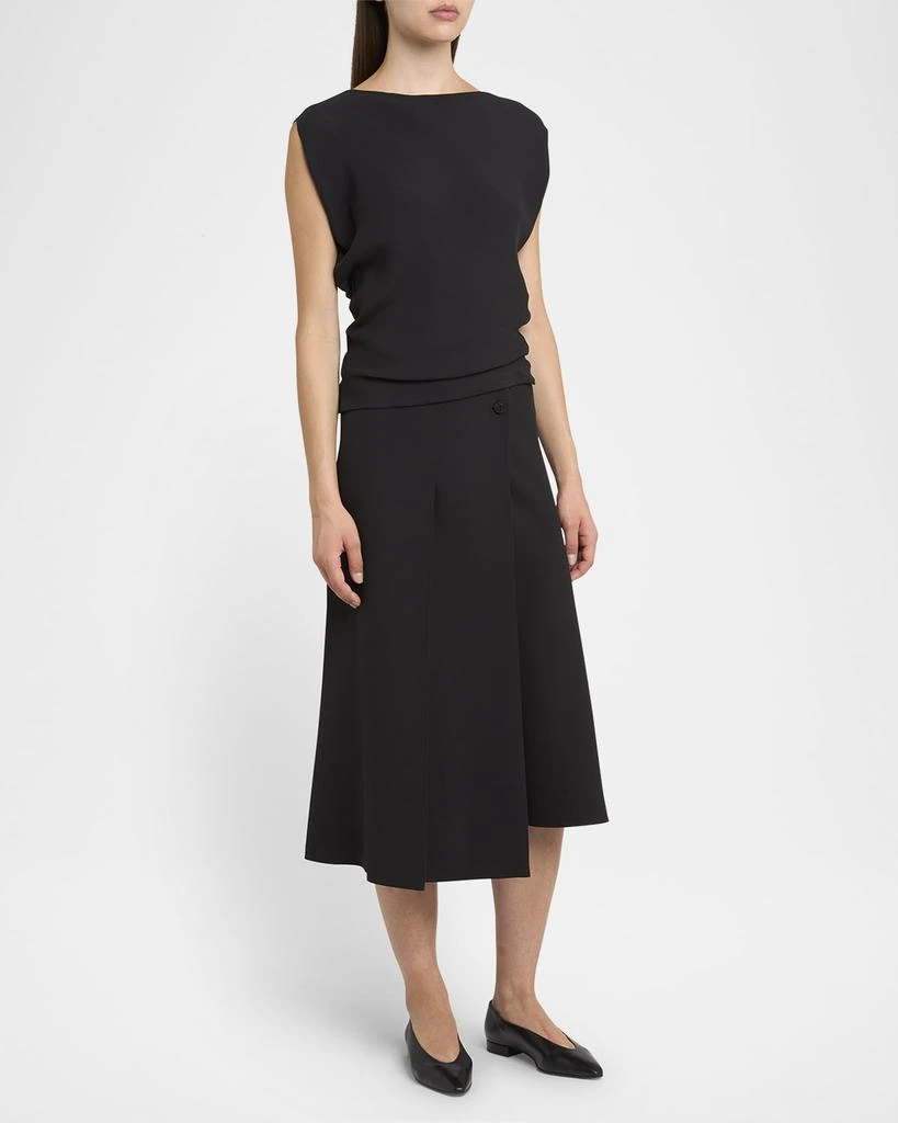 Loro Piana Alida Cady Soraya Silk Skirt 3