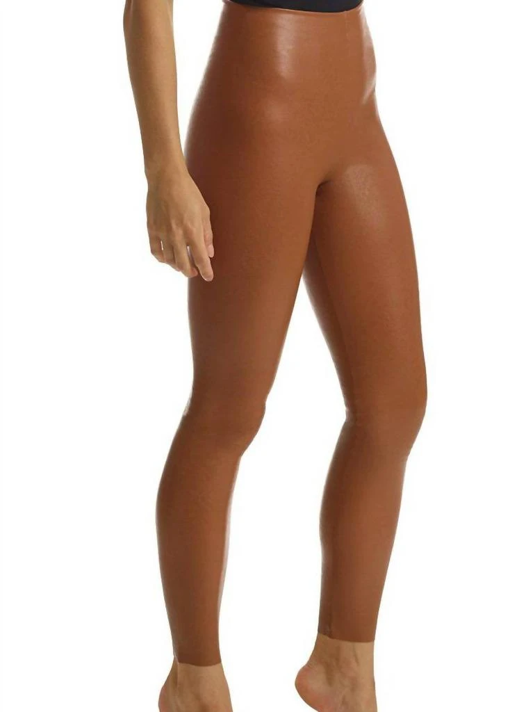 Commando Women's Faux Leather Legging In Cocoa 2