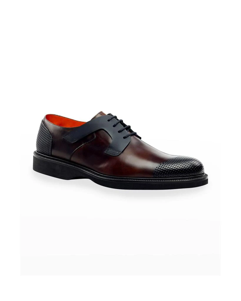 Ike Behar Men's Nova Bold Design Perforated Derby Shoes 1