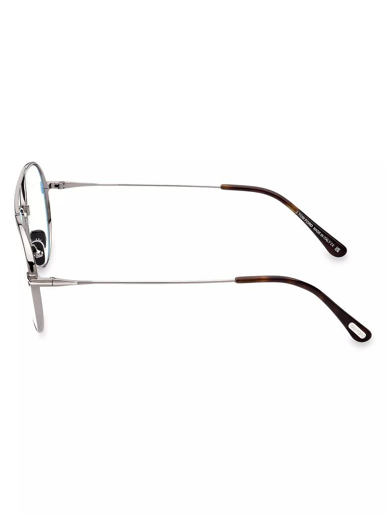 Tom Ford 56MM Aviator Blue Filter  Glasses 4