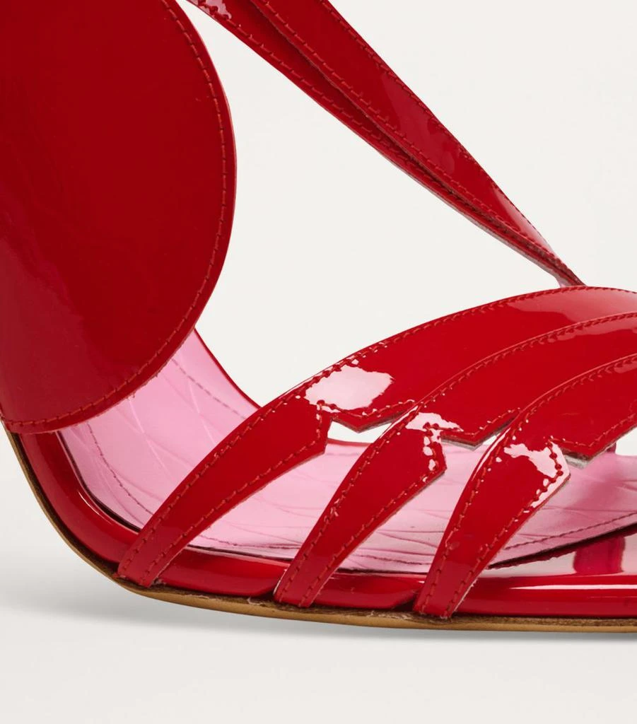 Balmain Patent Leather Eden Heeled Sandals 95 7