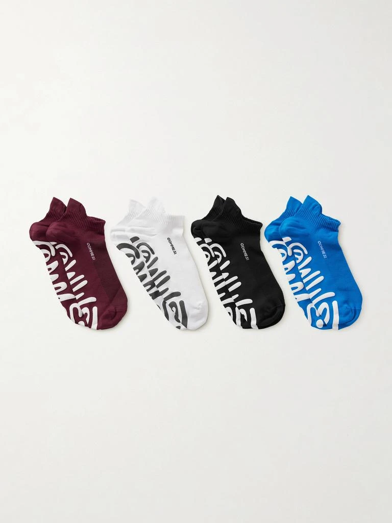 Comme Si Pilates Set Of Four Stretch-knit Socks - EU 39/42
