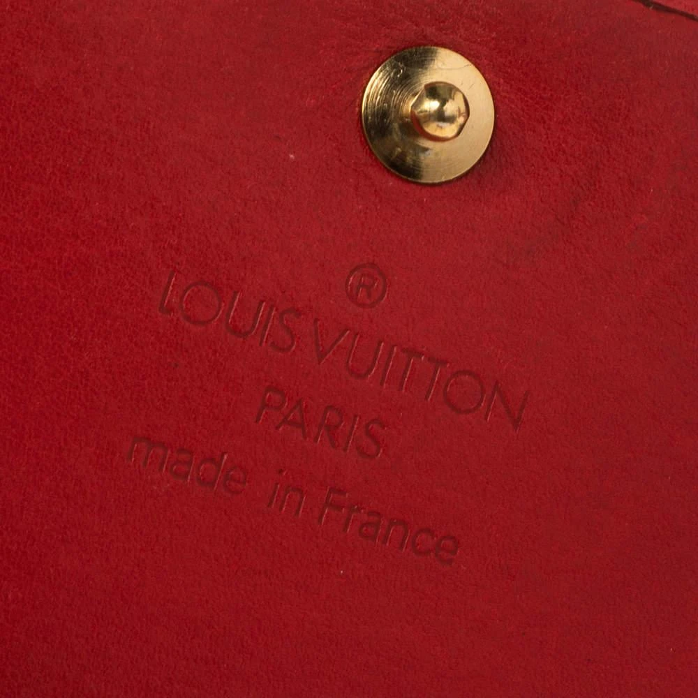 Louis Vuitton Louis Vuitton Red Epi Leather Elise Wallet 11