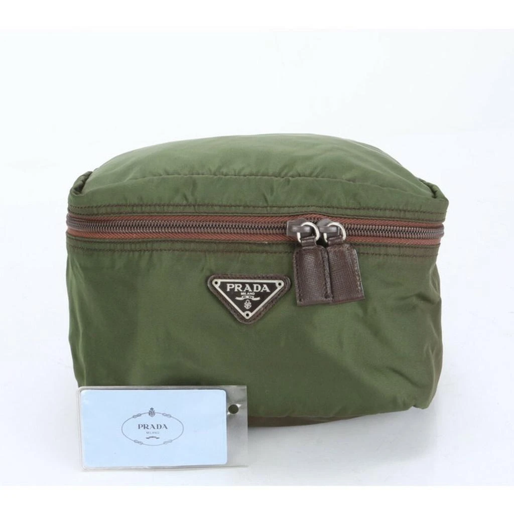 Prada Nylon Leather Pouch Wash Bag (Pre-Owned) 1