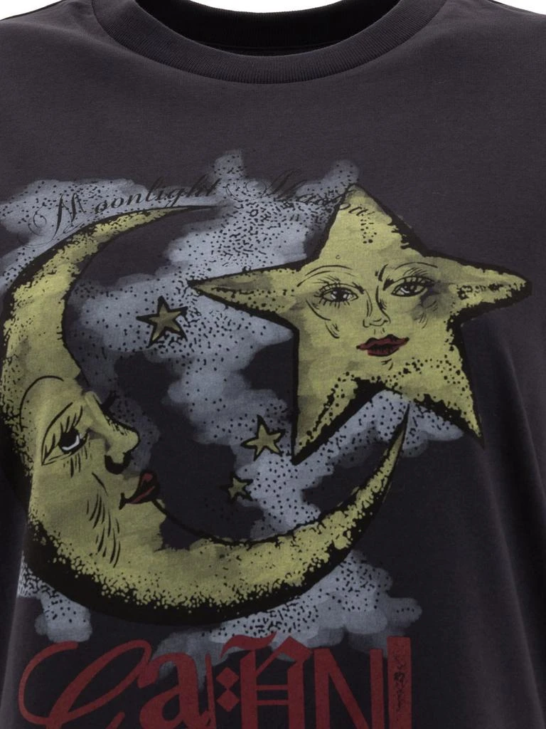 Ganni Ganni Graphic Printed Crewneck T-Shirt 3