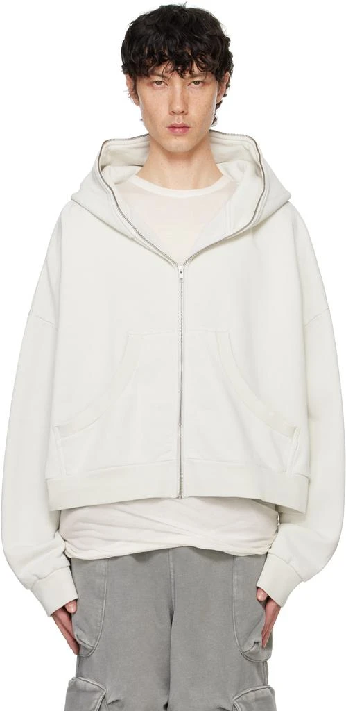 Entire Studios Off-White Eternal Zip Hoodie - Hoodies - BeyondStyle