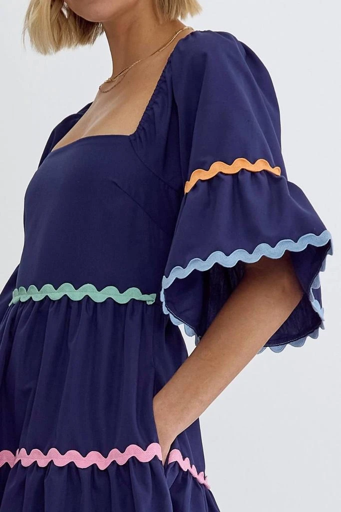 entro Entro - Ty Tiered Midi Dress 5