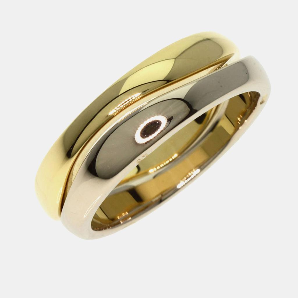 Cartier Cartier 18K Yellow Gold and White Gold Love Me Band Ring EU 49