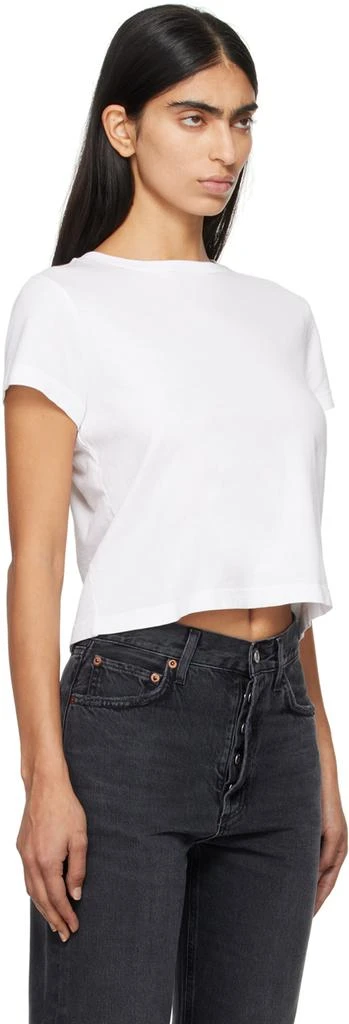 AGOLDE White Adine Shrunken T-shirt 2