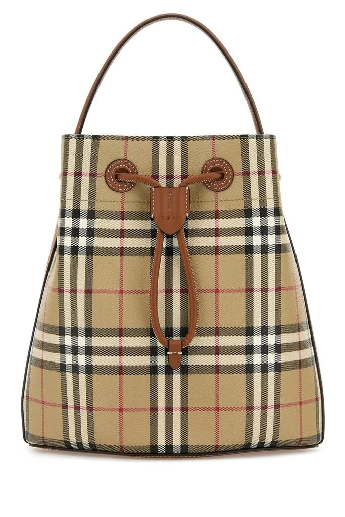 Burberry Printed canvas bucket bag 1