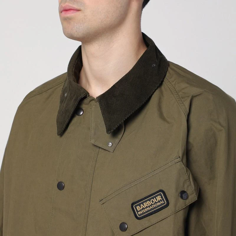 Barbour A7 Pacemaster Khaki green Waxed Jacket 4