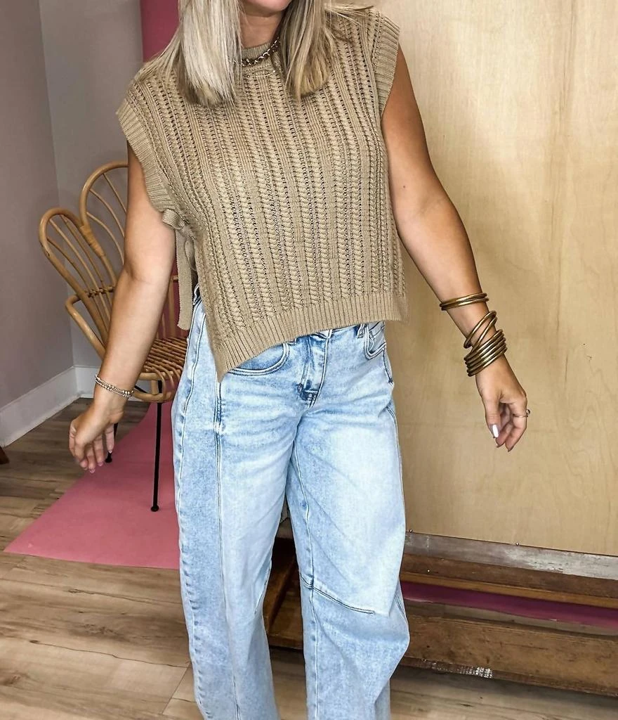 Heyson Heyson - Side Tie Sweater Vest