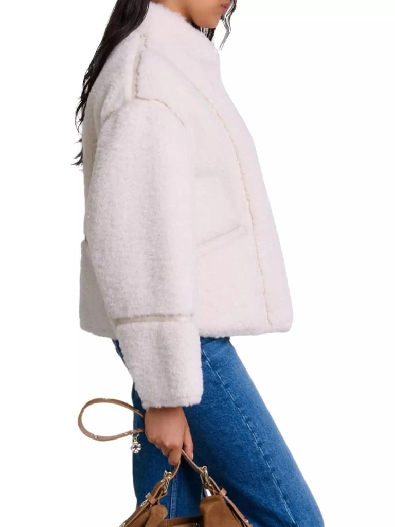 Maje Short Faux Fur Coat 7