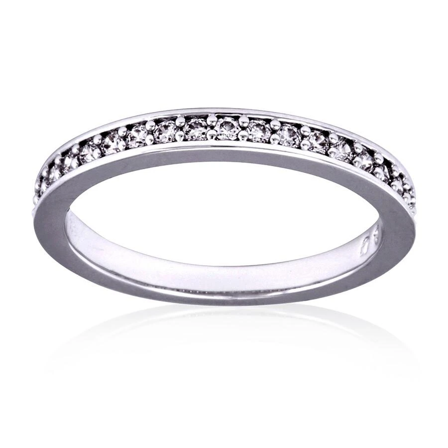 Swarovski White Rhodium Plated Rare Ring