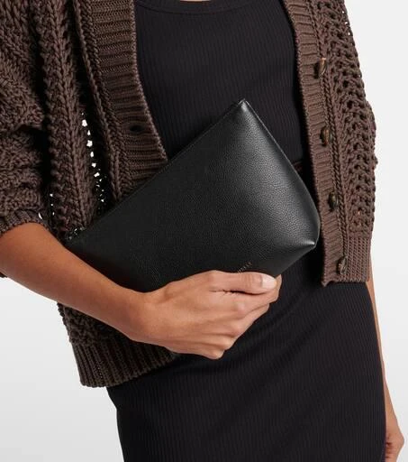 Brunello Cucinelli Small leather pouch 2