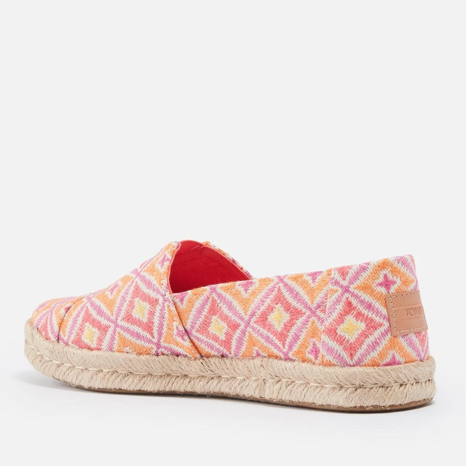 TOMS TOMS WOMEN'S ALPARGATA 2.0 HARLEQUIN CANVAS ESPADRILLES 2