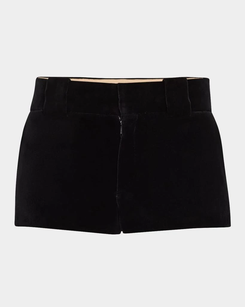 Chloé Velvet Micro Shorts 1