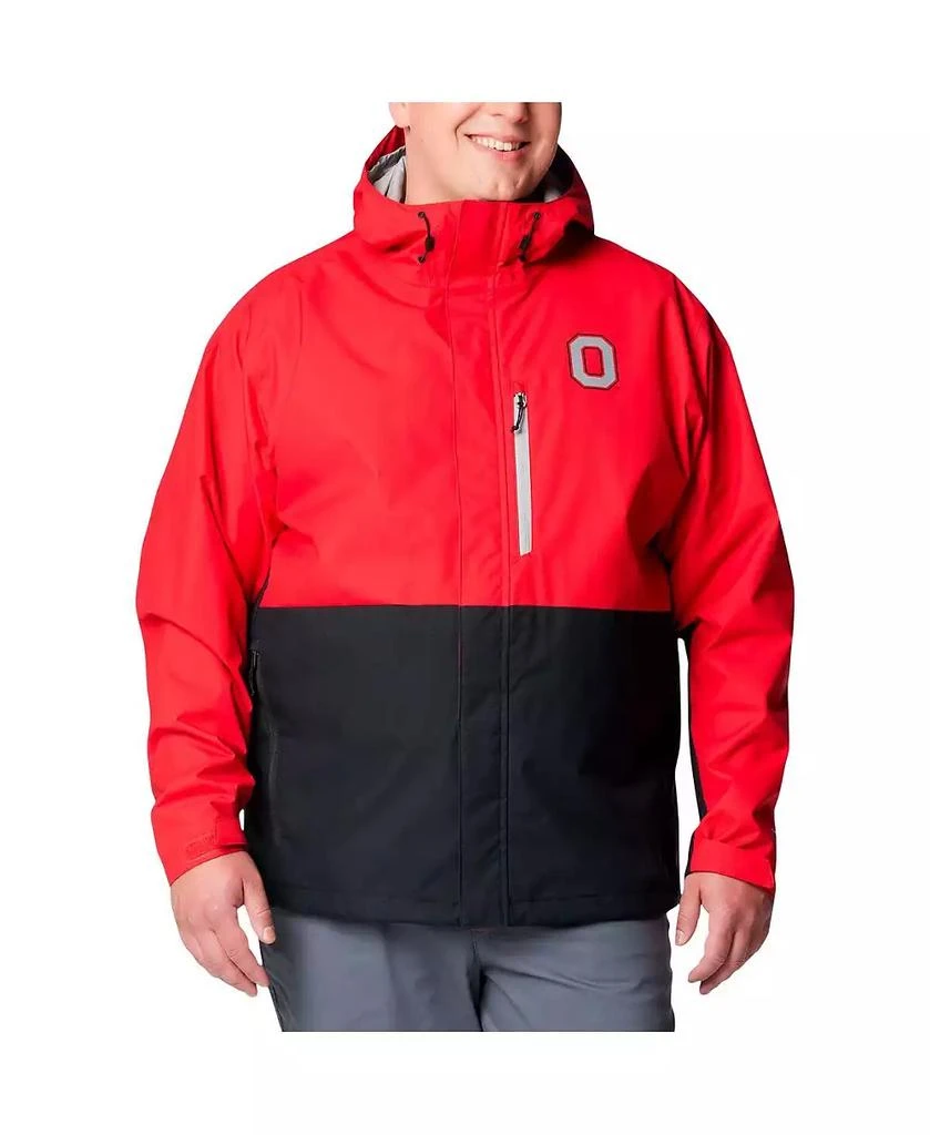 Columbia Men's Scarlet Ohio State Buckeyes Big Tall Field Bound Omni-Tech Full-Zip Jacket 1