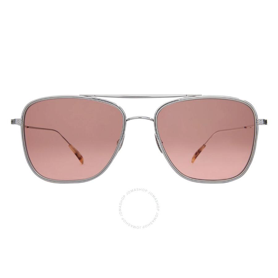 Mr. Leight NOVARRO S Crimson Navigator Sunglasses ML4024 PLT-TRT/C 55