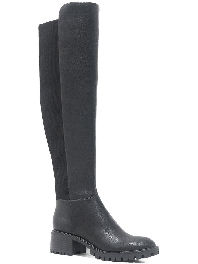 Kenneth Cole RIVA Womens Faux Leather Over-The-Knee Boots