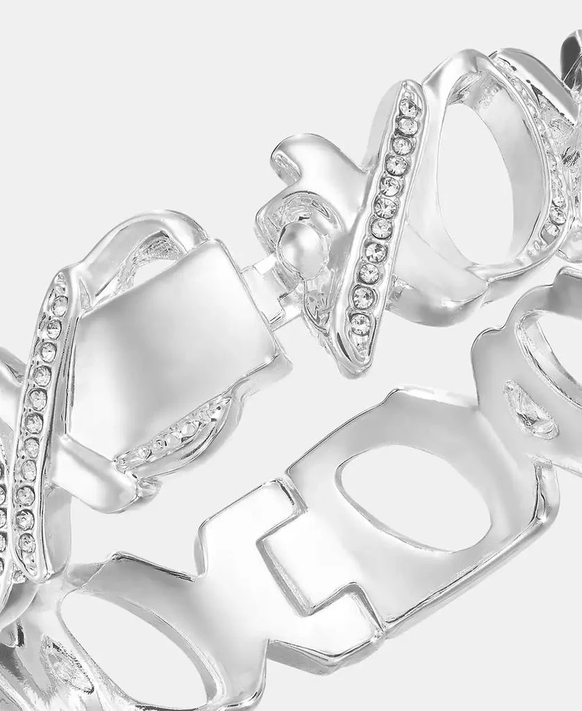 Anne Klein Pavé XOXO Bangle Bracelet 4