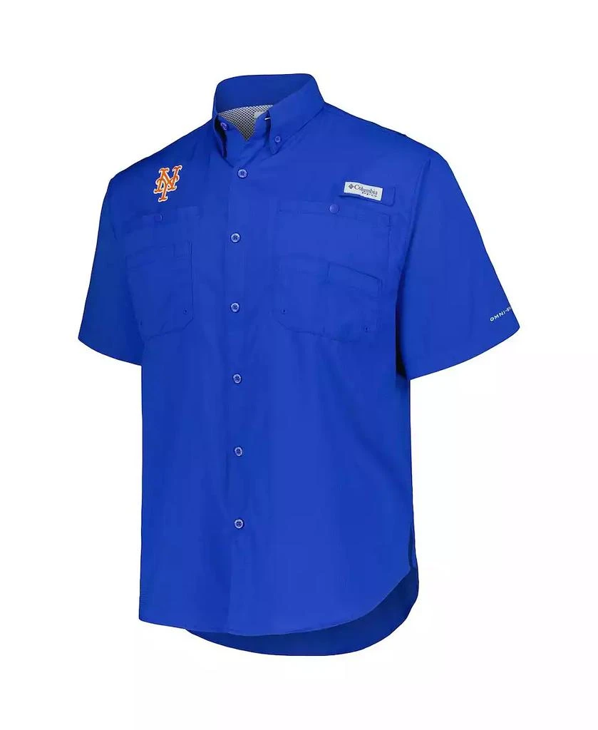 Columbia Men's Royal New York Mets Tamiami Omni-Shade Button-Down Shirt 4