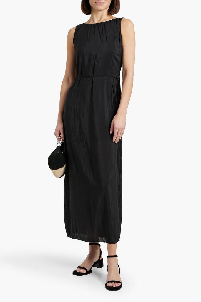 Solid & Striped The Lou crinkled crepe de chine midi dress