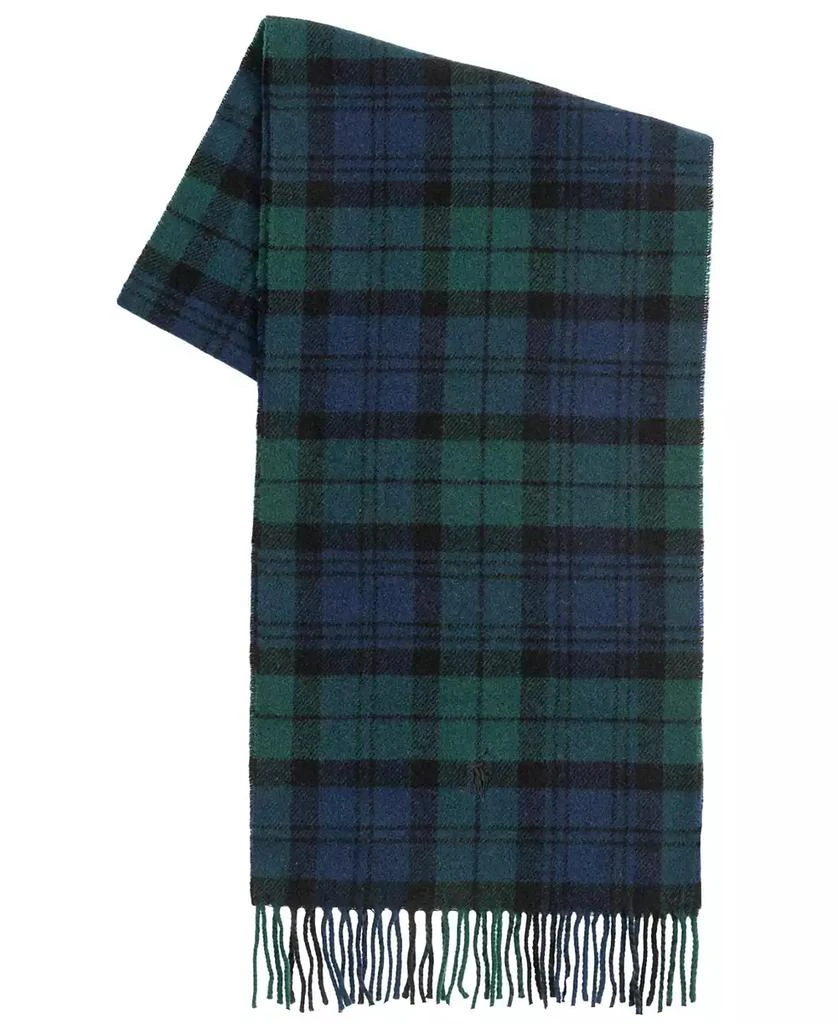 Ralph Lauren Men's Woolen Plaid Scarf 2