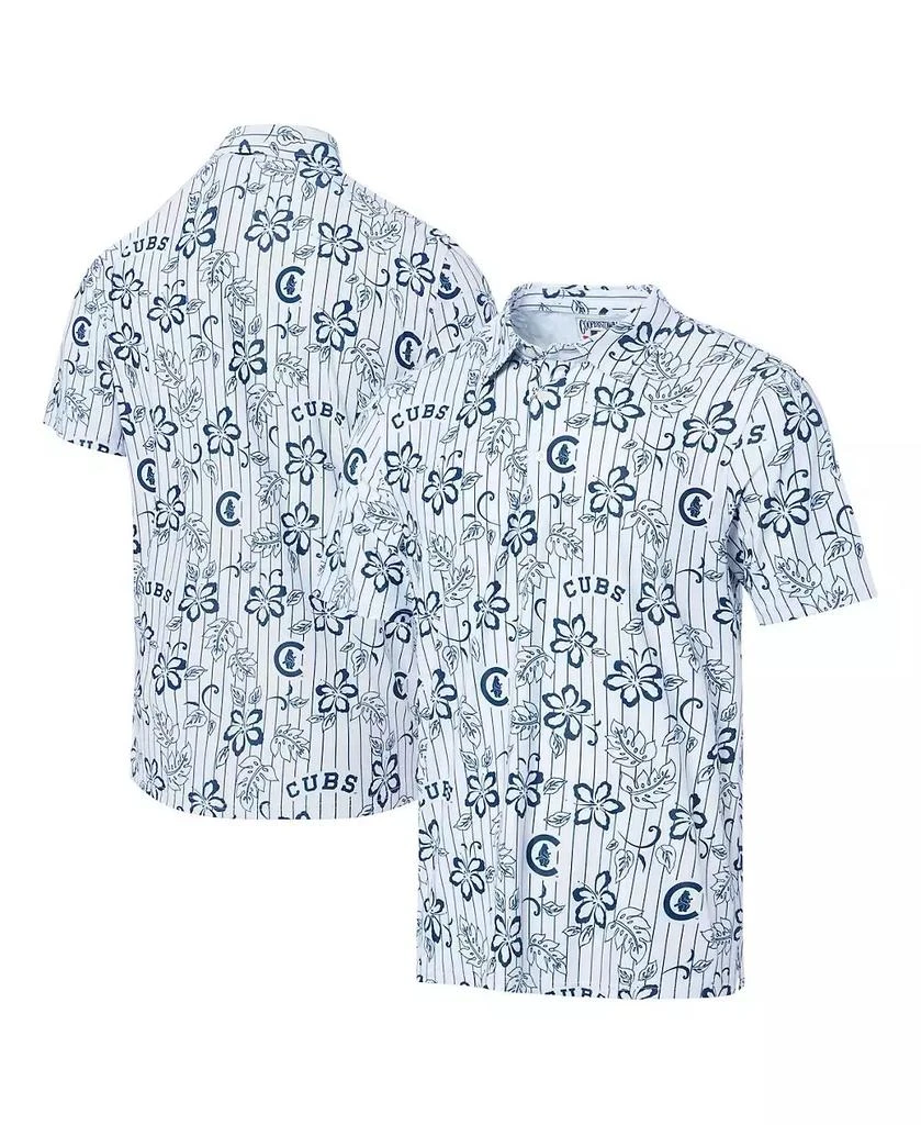Reyn Spooner Men's White Chicago Cubs Cooperstown Collection Performance Polo Shirt 1