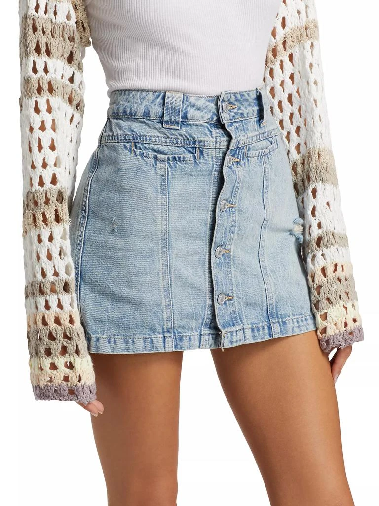 Free People Midnight Sun Denim Skort 4