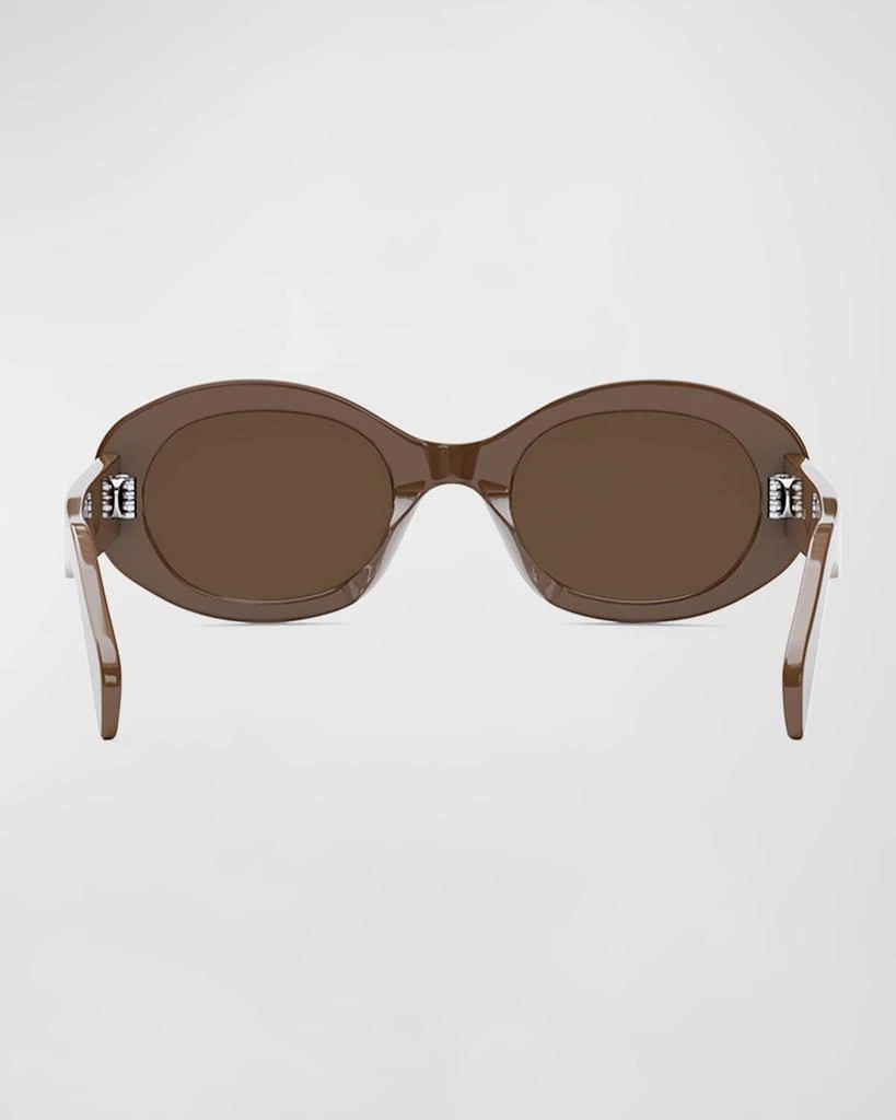 Celine Triomphe Acetate Oval Sunglasses 6