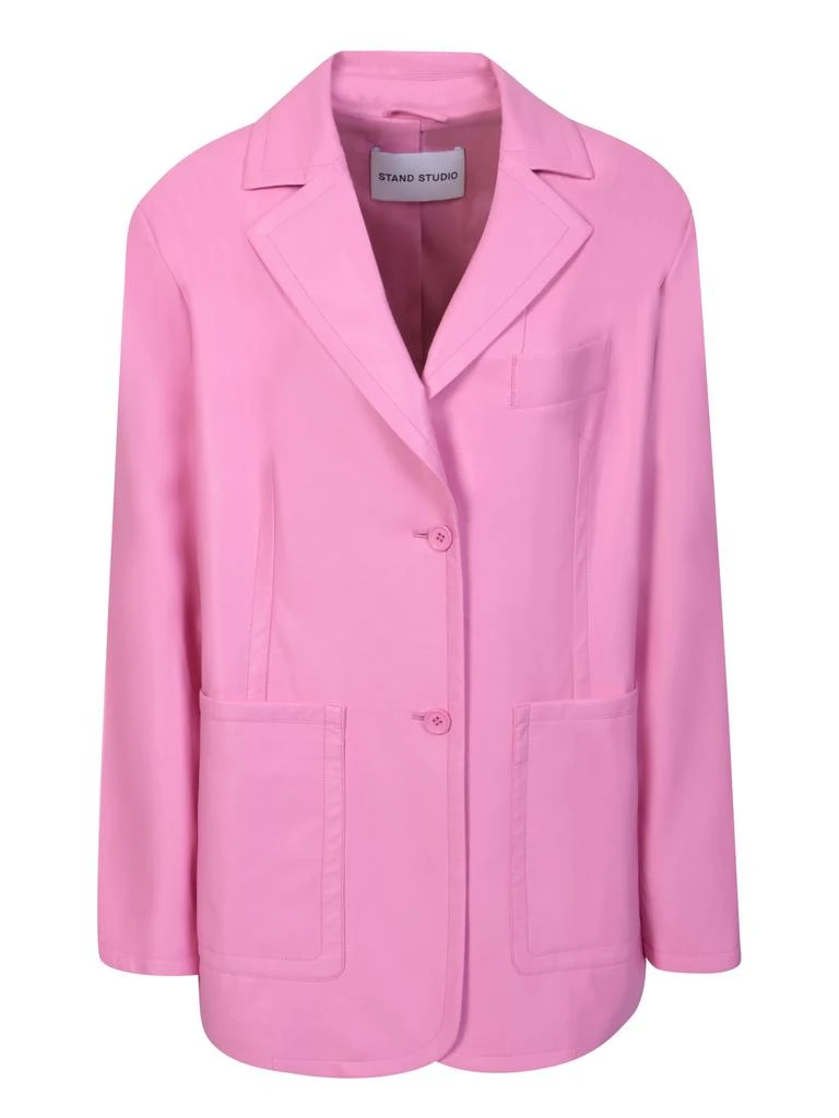 STAND STUDIO Pink Keeva Blazer 1