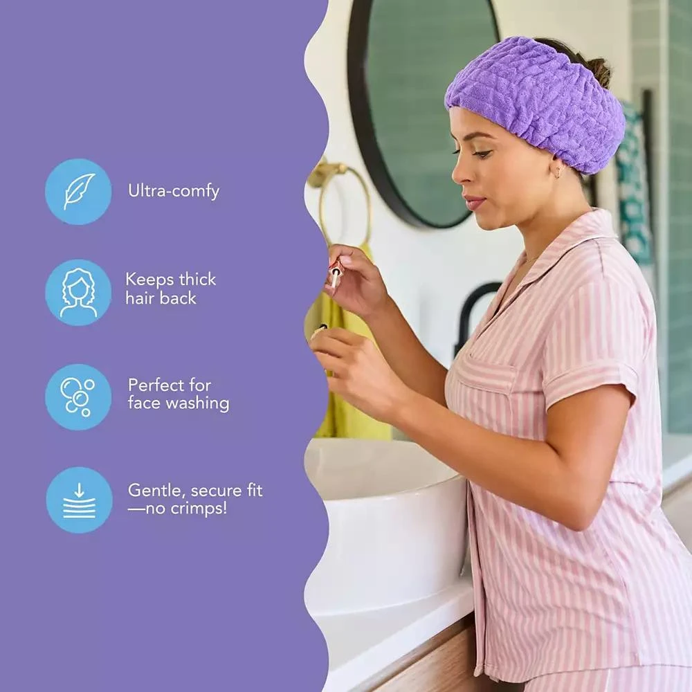 Turbie Twist 4-Pack Cotton Headbands – Extra-Wide, Comfy, All Hair Types, Classics 2