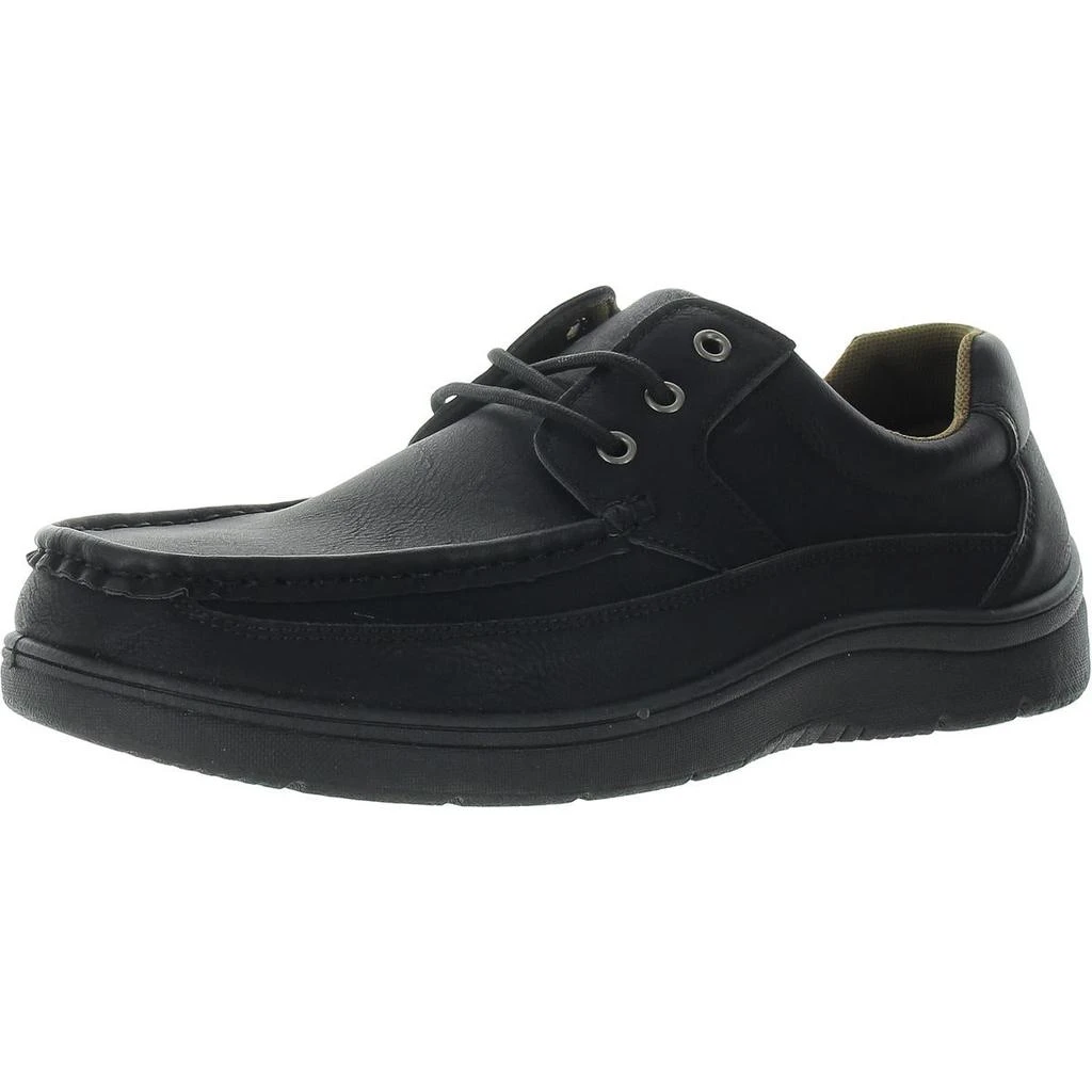 Aston Marc Newport Mens Lace-Up Man Made Boat Shoes 1