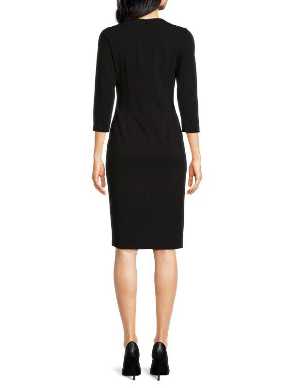 Calvin Klein Chain Accent Knee Length Sheath Dress 2