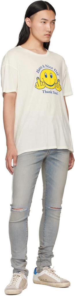 AMIRI Blue Bones Slash Jeans 4