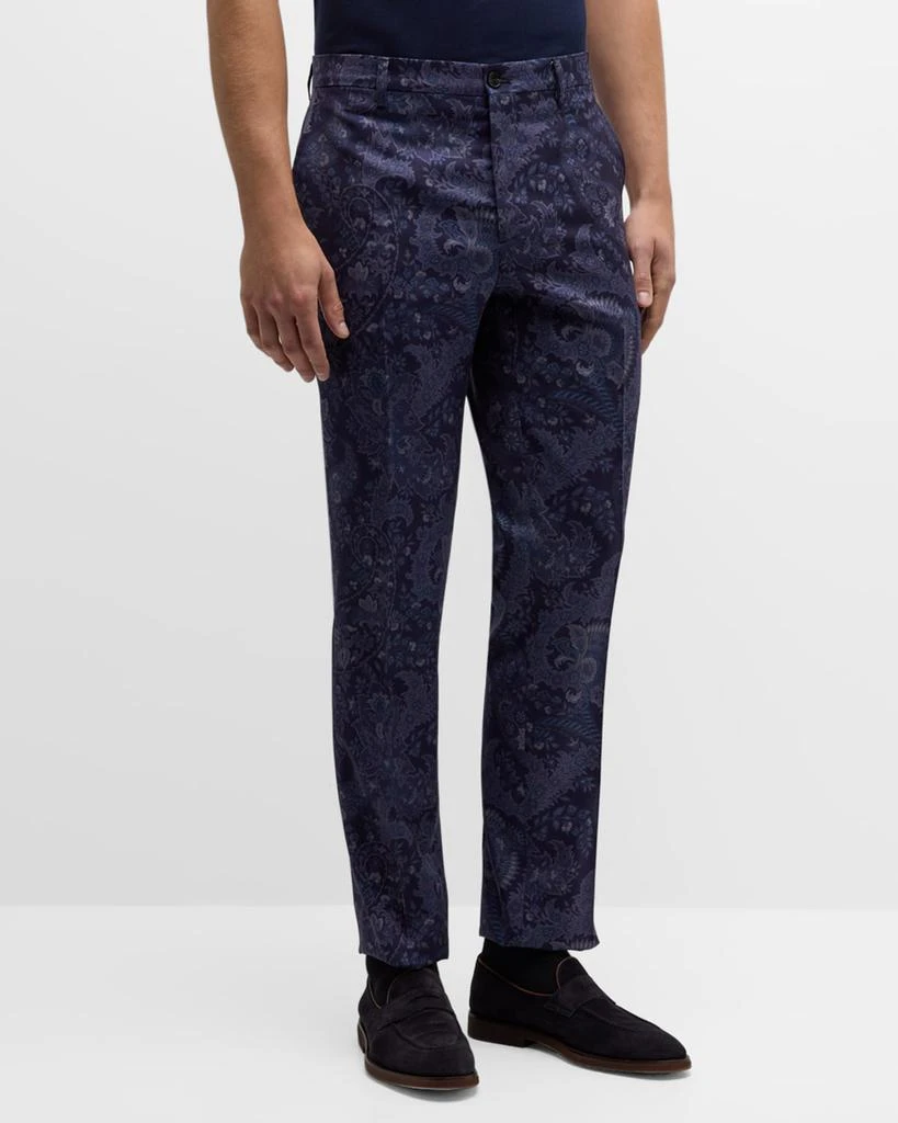 ETRO Men's Lightweight Paisley Trousers 3