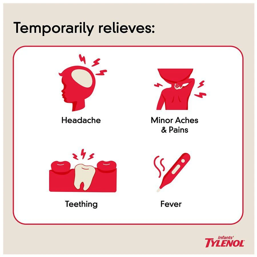 Infants
 TYLENOL Acetaminophen Liquid Medicine Cherry 8