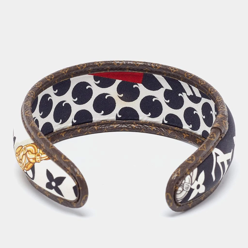 Louis Vuitton Louis Vuitton Be Mindful Monogram Print Silk Headband 4