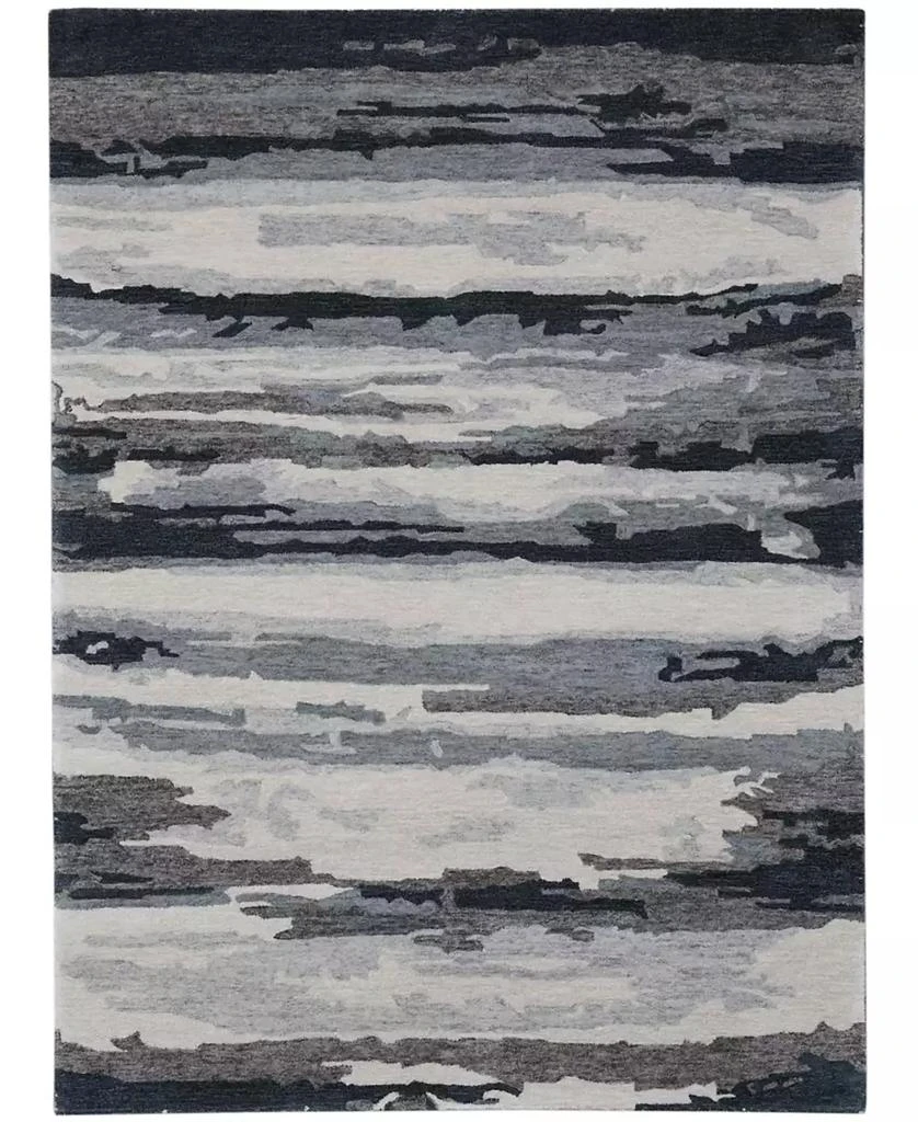 Amer Rugs CLOSEOUT! Abstract ABS-6 Onyx 5' x 8' Area Rug 1