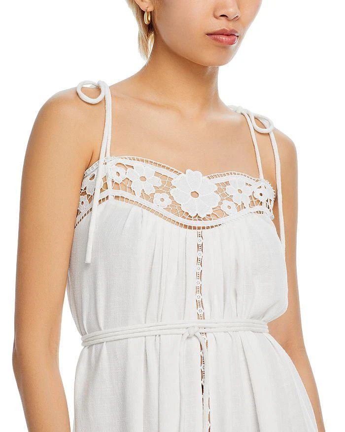 AQUA Lace Trim Midi Dress - Exclusive 2