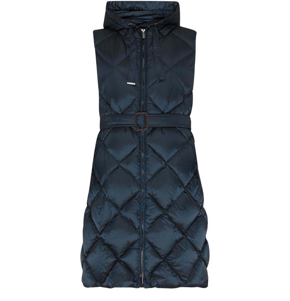 Max Mara Tregil long quilted sleveless jacket - THE CUBE