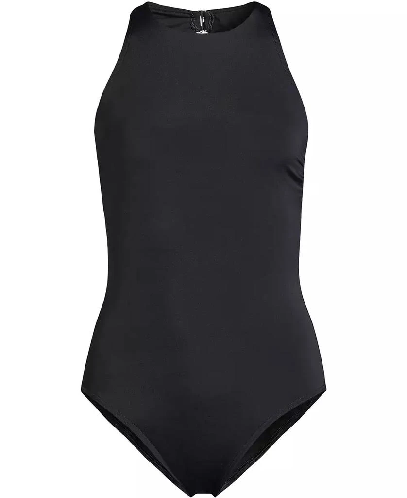 Lands
 End Women
s DD-Cup Tugless High Neck Portrait Back One Piece Swimsuit 2