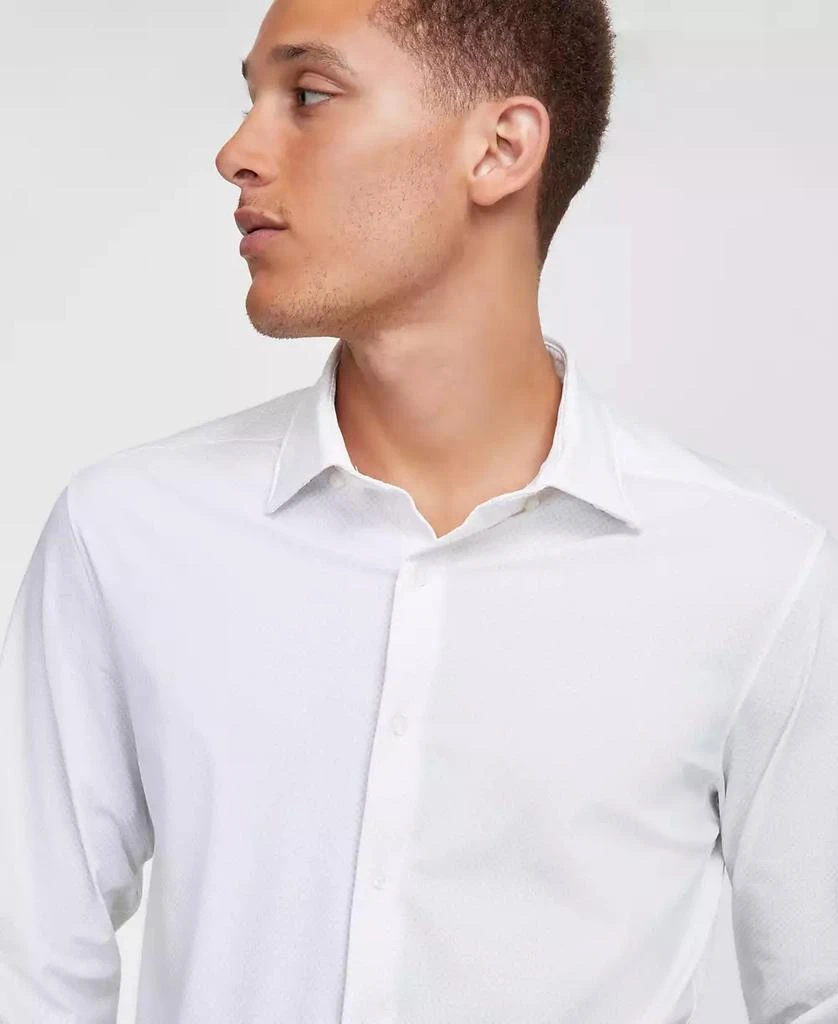 Michael Kors Men's Slim Fit Long Sleeve Button-Front Stretch Shirt 3