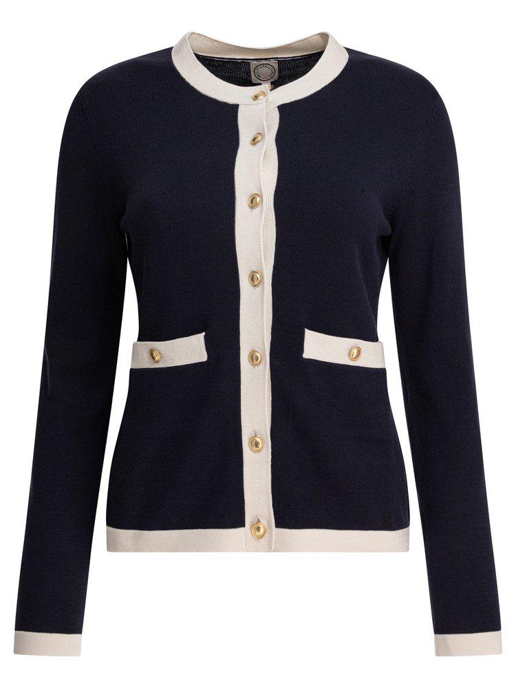 INES DE LA FRESSANGE Ines De La Fressange Buttoned Knit Cardigan