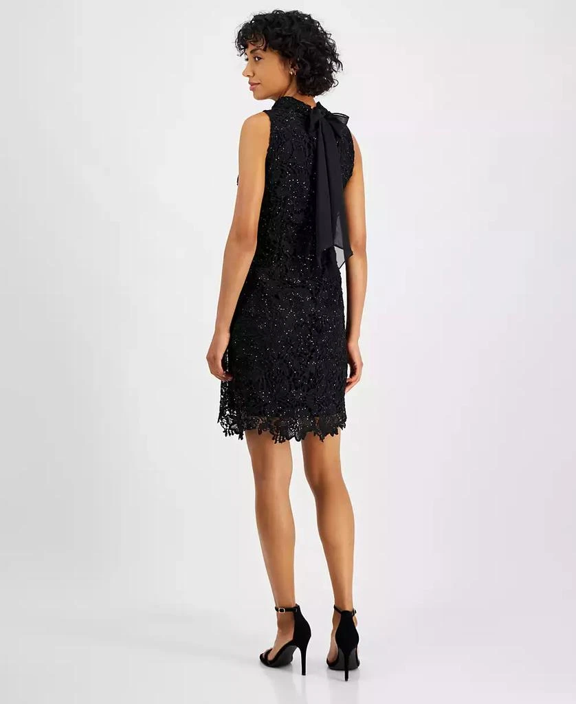Robbie Bee Petite Mock-Neck Sleeveless A-Line Dress 2