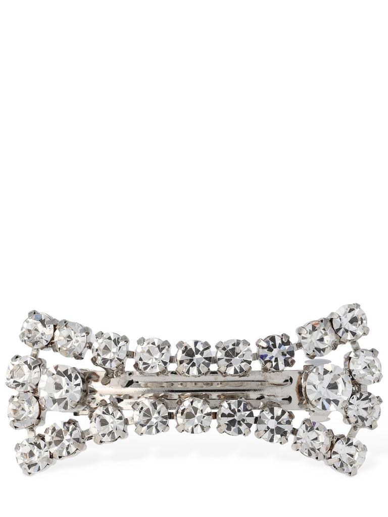 ALESSANDRA RICH Crystal Bow Hair Clip