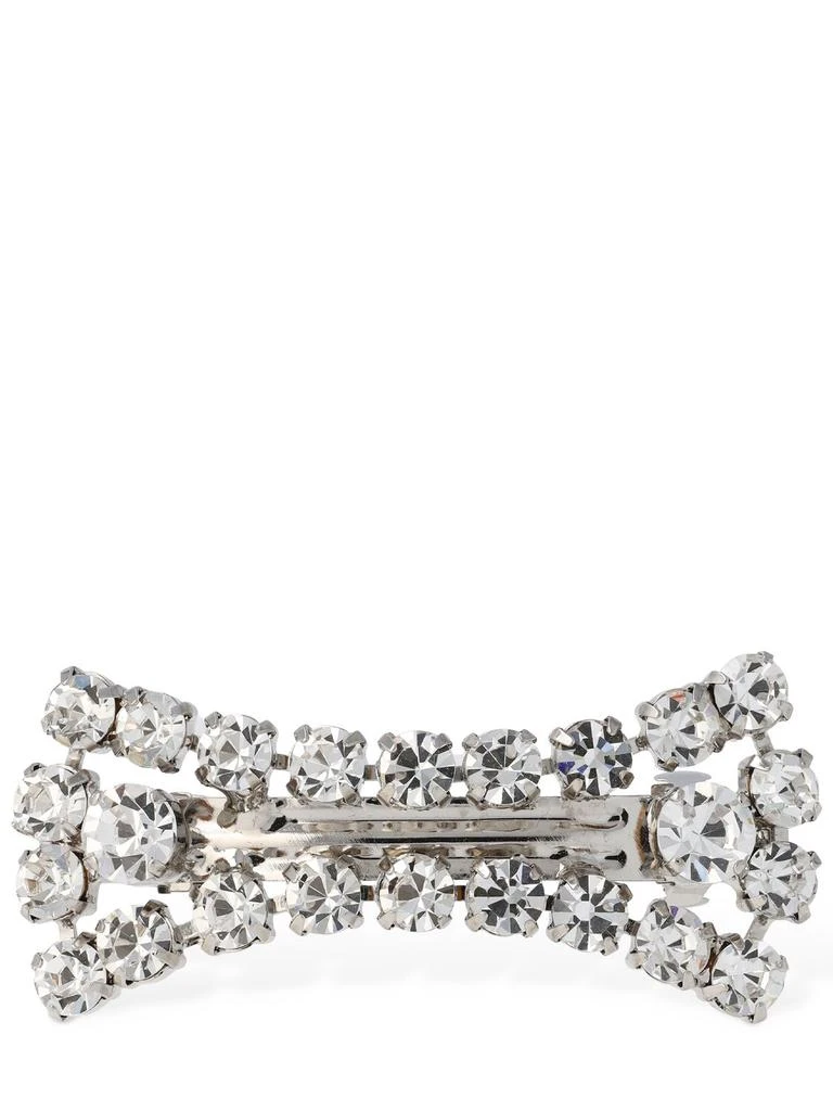 ALESSANDRA RICH Crystal Bow Hair Clip 1